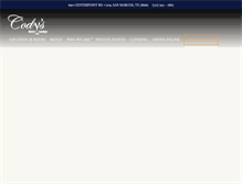 Tablet Screenshot of codysbistroandlounge.com